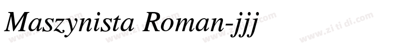 Maszynista Roman字体转换